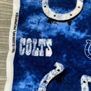 NFL Indianapolis Colts Team Print fleece material (LARGE) for blanket crafts